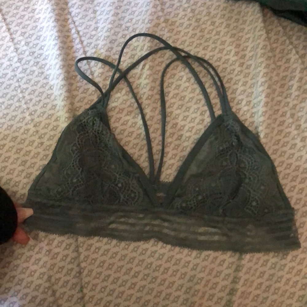 Blueish gray bralette
